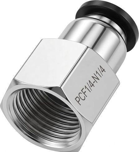 Push To Connect Fittings 1/4 Inch Od 1/8 Npt Female Air Line Push Connectors Straight Pneumatic Fitting Npt Quick Connect Push Air Fitting Air Connector Pneumatic Push 10 Pack in Kuwait