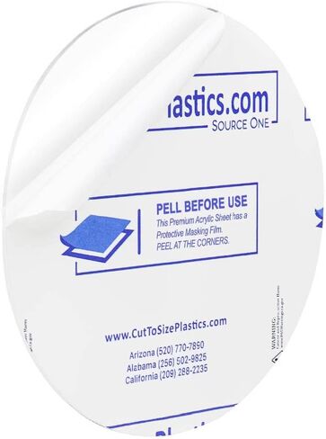 Clear Acrylic Circle Round Disc Every Thickness and Diameter Available in Kuwait
