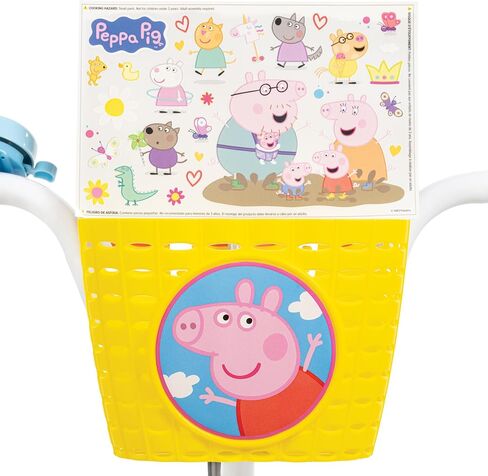 Huffy 12" Peppa Pig Kids' Bike with Front Basket, Stickers, and Bell in Kuwait