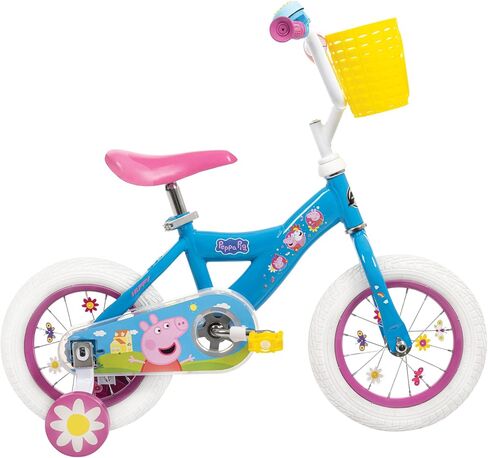 Huffy 12" Peppa Pig Kids' Bike with Front Basket, Stickers, and Bell in Kuwait
