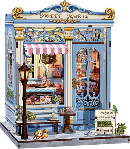 CUTEBEE 3D Puzzle Book Nook Kit, DIY Miniature Dollhouse Kit for Adults in Kuwait
