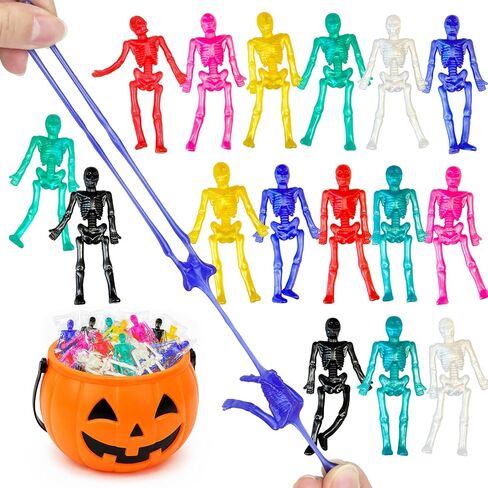 Halloween Stretchy Skeleton Toys 24-60 PCS, Party Favors Gifts for Kids in Saudi Arabia