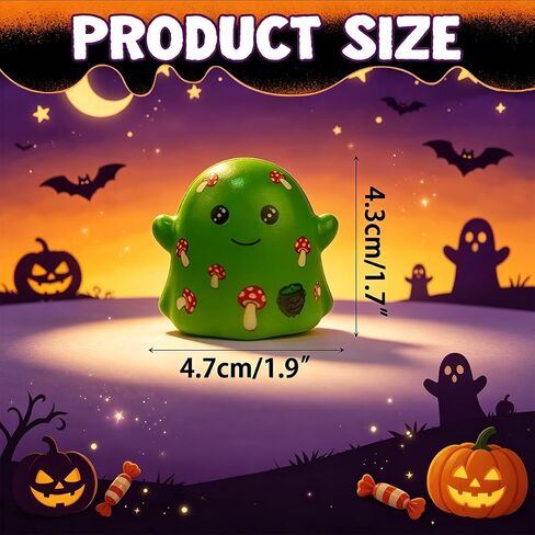 24 Pack Halloween Ghost Slow Rising Squishies Halloween Squishy Toys for Kids Boys Girls Halloween Party Favors Halloween Treat Bags Gifts in Saudi Arabia