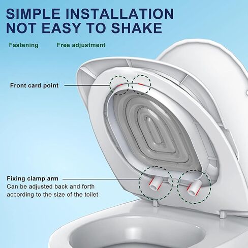 TROUVAILLE Cat Toilet Seat Training Kit, Removable Cat Toilet Training System with Tray, Teach Cat to Use Toilet, Cat Training Seat Tool for Pet Cleaning, Gray in Saudi Arabia