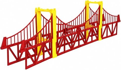 Freestanding Toy Train Bridge Sturdy Elevated Toy Railway Bridge Eye-Catching for Kids, Room Displays, Style B in Saudi Arabia