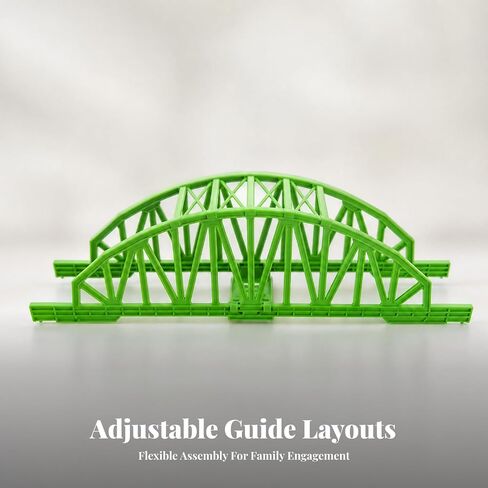Toy Train Track Bridge Connector for Model Railway Layouts with Sturdy Construction and Elevated Span Design Suitable for Kids Creative Storytelling Play and Hobby Train Displays, Style B in Saudi Arabia