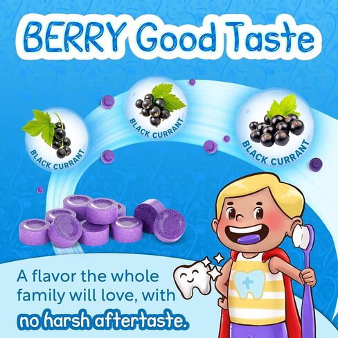 JJ Care Disclosing Tablets - 120 Count of Teeth Coloring Plaque Disclosing Tablets, Berry Flavored Dental Disclosing Tablets for Kids and Adults, Individually Wrapped Plaque Tablets in Kuwait