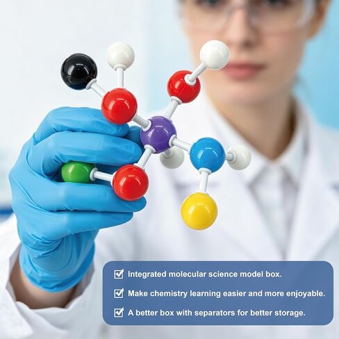 Molecular Model Kit(240 Pieces),Organic Chemistry Model Kit for Organic and Inorganic Chemistry Learning,Chemistry Set,A Fullerene Set in Saudi Arabia