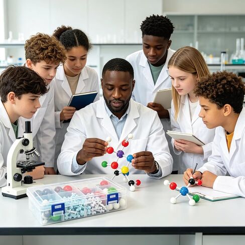 Molecular Model Kit(240 Pieces),Organic Chemistry Model Kit for Organic and Inorganic Chemistry Learning,Chemistry Set,A Fullerene Set in Saudi Arabia
