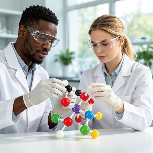 Molecular Model Kit(240 Pieces),Organic Chemistry Model Kit for Organic and Inorganic Chemistry Learning,Chemistry Set,A Fullerene Set in Saudi Arabia