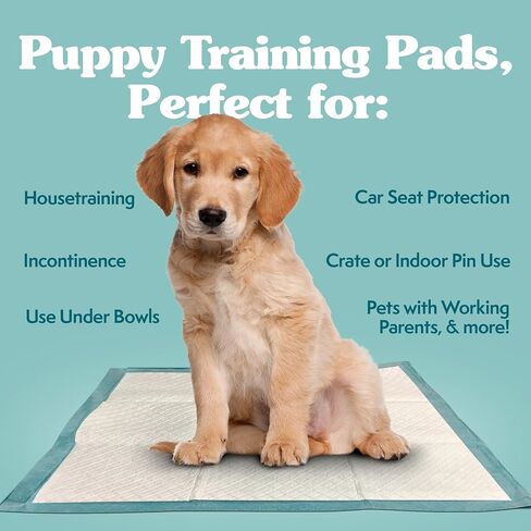 Simple Solution Large Puppy Training Pads, Leak Proof, 23"x24" 100 Count in Kuwait