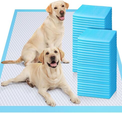 Gimars 130G Thicker Extra Large 36in x 51in Puppy Pads – XL Dog Pee Pads with Reinforced Edges for Large Breeds & Multi-Dog Homes, 100% Leakproof, 48H Absorption, Indoor Training & Floor Protection in Saudi Arabia