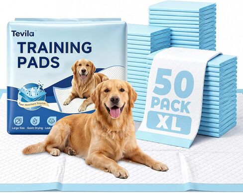 Disposable XL Dog Pee Pads 28x34 50 ct, Puppy Potty Training & Senior Dogs in Saudi Arabia