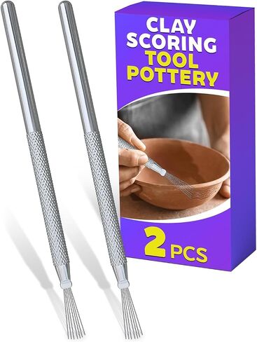 2 Pcs Pottery Scoring Tool Ceramics, 5.33 In, Stainless Steel Pottery Tools in Saudi Arabia