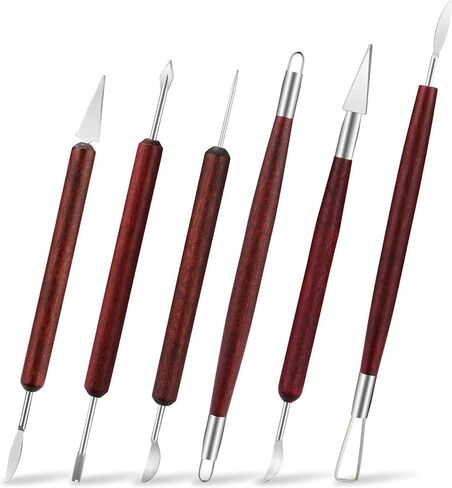 LINPHCEY 6-Piece Clay Sculpting Tools Set Perfect for Polymer Air Dry Modeling Clay Beginners & Professionals Ideal for DIY Pottery & Ceramics Tools for Clay Sculpting & Crafting in Saudi Arabia