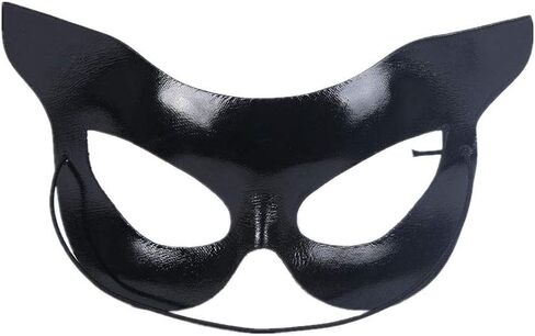 Soochat Women's Cat Mask Half Face Cat Mask Halloween Costumes masquerade Costume Party Accessory (Black) in Kuwait
