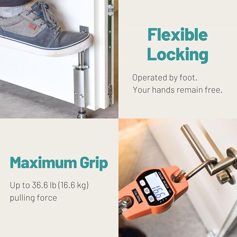 Kickdown Door Stop - Heavy Duty Door Stopper with Kick Down Step - Foot Operated Door Holder for Outdoor and Commercial Use in Kuwait