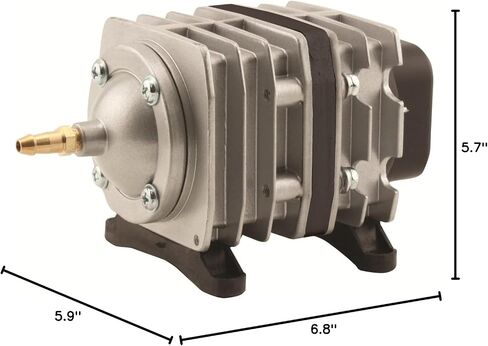 EcoPlus ECOair 1 Commercial Grade Air Pump 793 GPH - 18 Watt Single Outlet with 6 Valve Manifold in Saudi Arabia