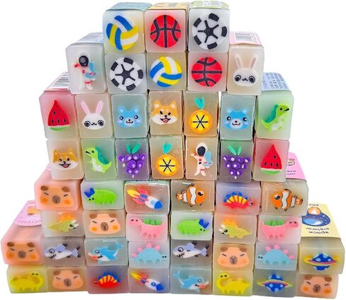 50 Pcs Eraser Bulk Classroom Office Fun Kawaii Erasers for Party Favors Stocking Fillers Daily Prizes Gift Filling Stocking Fillers Easter Egg Stuffers in Kuwait