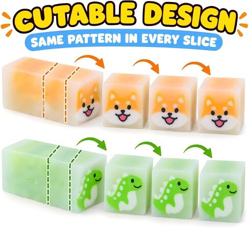 50 Pcs Eraser Bulk Classroom Office Fun Kawaii Erasers for Party Favors Stocking Fillers Daily Prizes Gift Filling Stocking Fillers Easter Egg Stuffers in Kuwait