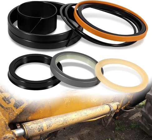 G109423/1543273C1 Hydraulic Cylinders Seal Kit Fits for Case Backhoe Loader Cylinder Universal Repair Packings (Rod 2" & Bore 4") 10 PCS/Kit in Kuwait