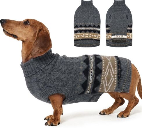 MIGOHI Warm Dachshund Sweater for Chilly Days, Thick Dog Sweater, Pink, M in Saudi Arabia