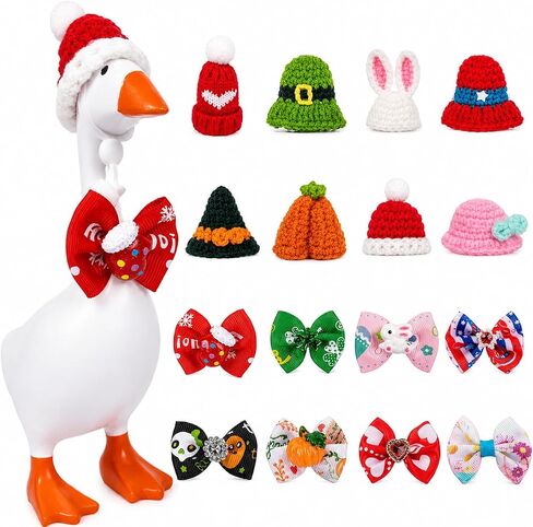 8 Sets 7 Inch Desk Goose Outfits, Year-Round Goose Clothes for Every Season in Kuwait