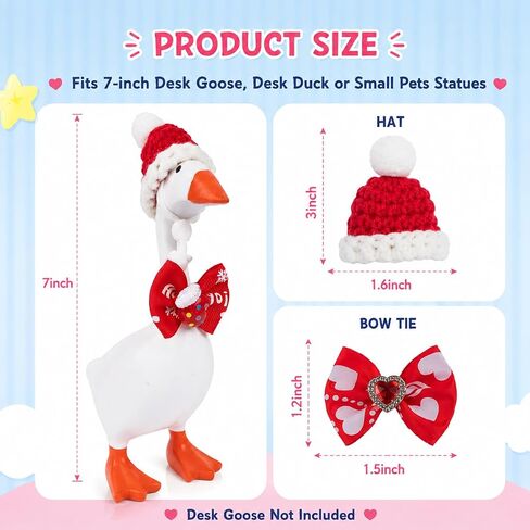 8 Sets 7 Inch Desk Goose Outfits, Year-Round Goose Clothes for Every Season in Kuwait