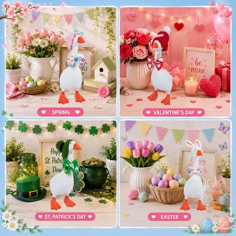 8 Sets 7 Inch Desk Goose Outfits, Year-Round Goose Clothes for Every Season in Kuwait