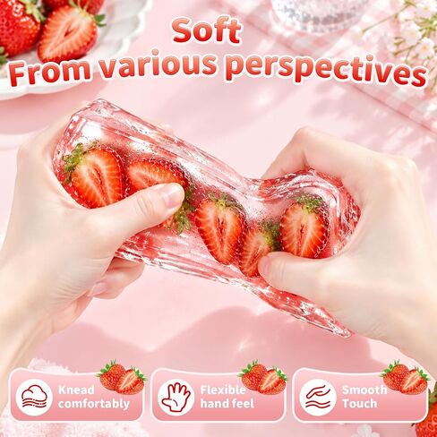 Crunchy Coconut Oil Butter Squishy,Clear Butter-Shaped Sensory Squish,Zero-Bounce-Back Squeeze Toy Alternative,Desk Decor & Birthday Gift for Adults in Saudi Arabia