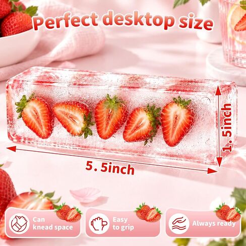 Crunchy Coconut Oil Butter Squishy,Clear Butter-Shaped Sensory Squish,Zero-Bounce-Back Squeeze Toy Alternative,Desk Decor & Birthday Gift for Adults in Saudi Arabia