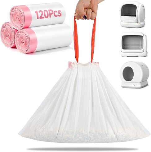 SZEE 120 Count 18x12.6 Inch Drawstring Automatic Cat Litter Box Waste Bags in Saudi Arabia