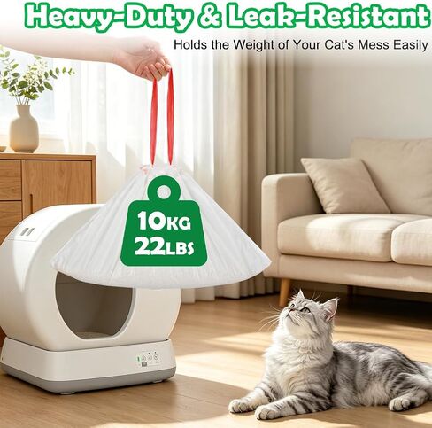 SZEE 120 Count 18x12.6 Inch Drawstring Automatic Cat Litter Box Waste Bags in Saudi Arabia