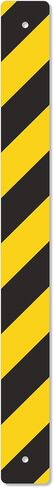 SmartSign - K-2185-DG-03x30 Reflective Sign Post Panel Sign | 3" x 30" 3M Diamond Grade Reflective Aluminum Black on Yellow in Kuwait