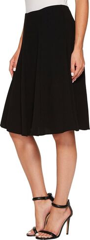 CeCe Women's Moss Crepe Knee Length Flounce Skirt in Kuwait