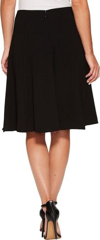 CeCe Women's Moss Crepe Knee Length Flounce Skirt in Kuwait
