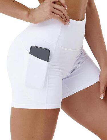 BUBBLELIME XS-XXL Women's Yoga Shorts Workout Tummy Control Running Sexy Booty Shorts Fitness Active UPF30+ in Kuwait