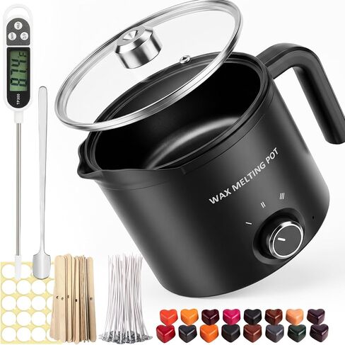 SAEUYVB Candle Wax Melter,Candle Making Supplies Kit with Wax Melting Pot in Kuwait