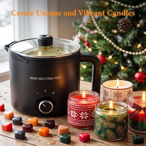 SAEUYVB Candle Wax Melter,Candle Making Supplies Kit with Wax Melting Pot in Kuwait