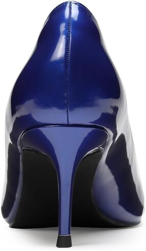 GENSHUO Low Heel Pumps for Women Closed Toe Slip On Stillettos Heels Dress Shoes in Kuwait