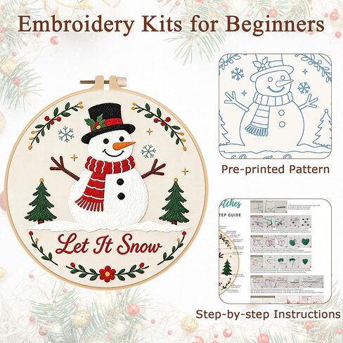 Louise Maelys Christmas Embroidery Kit for Beginners Adults in Saudi Arabia