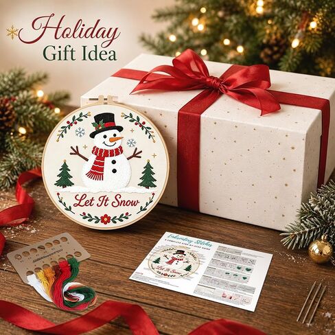 Louise Maelys Christmas Embroidery Kit for Beginners Adults in Saudi Arabia