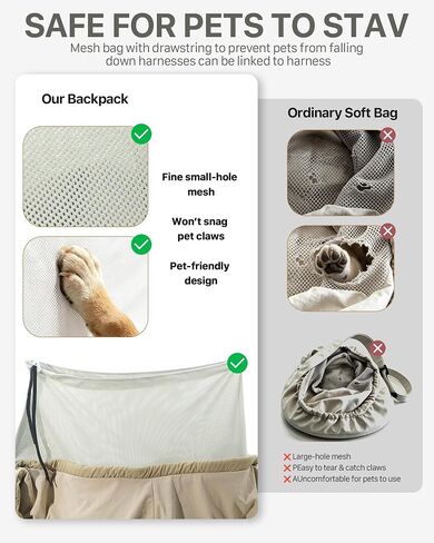 Dog Sling Carrier for Small Dogs 5-20 lbs, Rigid Hard Bottom, Hands-Free in Saudi Arabia