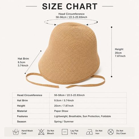 F FADVES French Straw Bonnet Cap for Women Victorian Sun Hat Chin Strap Foldable in Saudi Arabia