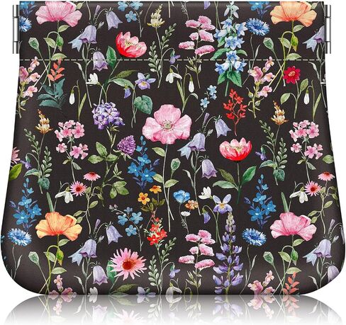 Squeeze Coin Purse, Fintie PU Leather Coin Pouch Change Holder for Woman Girls (Raining Hearts) in Kuwait