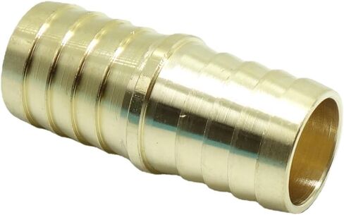 1 Pcs Brass Hose Barb Reducer Fitting,3/4" to 1/2" Barb Hose ID, Reducing Hose Barb Splicer Tubing Hose Adapter/Coupler,for Water/Fuel/Air in Kuwait
