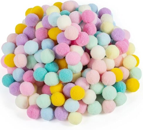 YUYUDEHM 50Pcs 2 Inch Macaron Pom Poms, Fuzzy Pompoms for DIY Projects in Saudi Arabia