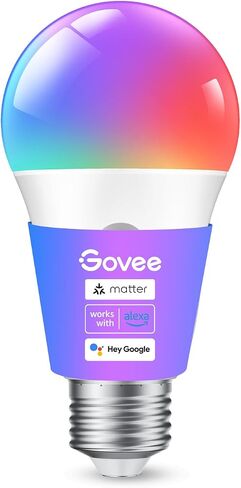 مصابيح Govee الذكية، مصابيح إضاءة متغيرة الألوان بتقنية WiFi Bluetooth، مزامنة الموسيقى، 54 مشهدًا ديناميكيًا، 16 مليون لون لمبات الإضاءة RGB، تعمل مع Alexa، Google Assistant وتطبيق Govee Home، 8 عبوات in Kuwait