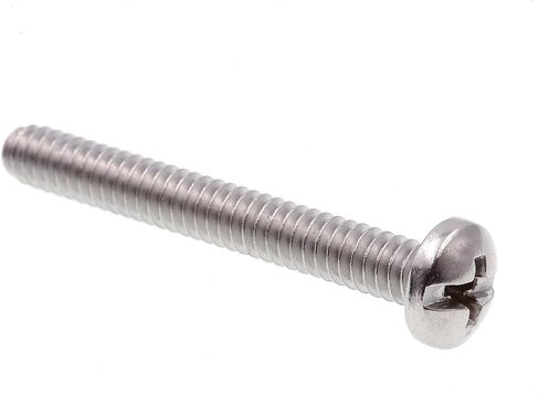 Prime-Line 9009136 Machine Screw, Pan Head, Slotted/Phillips Combo, #10-24 X 1-1/2 in, Grade 18-8 Stainless Steel, Pack of 25 in Kuwait