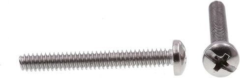 Prime-Line 9009136 Machine Screw, Pan Head, Slotted/Phillips Combo, #10-24 X 1-1/2 in, Grade 18-8 Stainless Steel, Pack of 25 in Kuwait